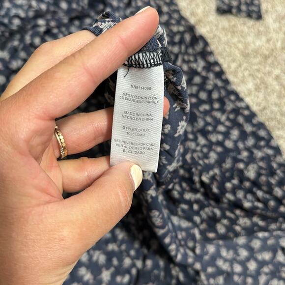 LOUNA Women's Floral Mesh Dress Size S In Black - Picture 13 of 15